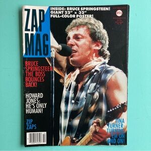 Zap Mag Poster Magazine #10 Bruce Springsteen  Small Tear On The Large Fold Out
